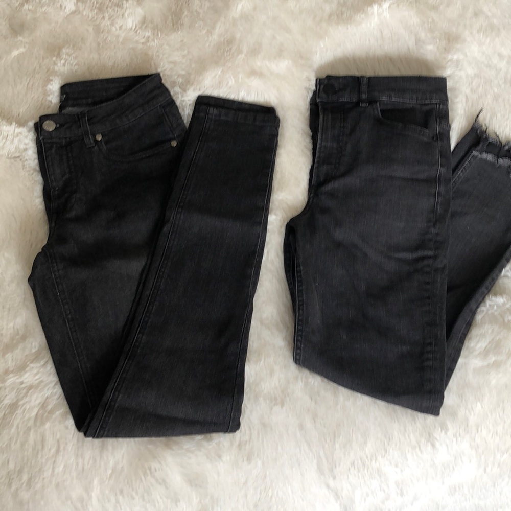 2 Pairs Black Jeans Venus & Express Jeans 6